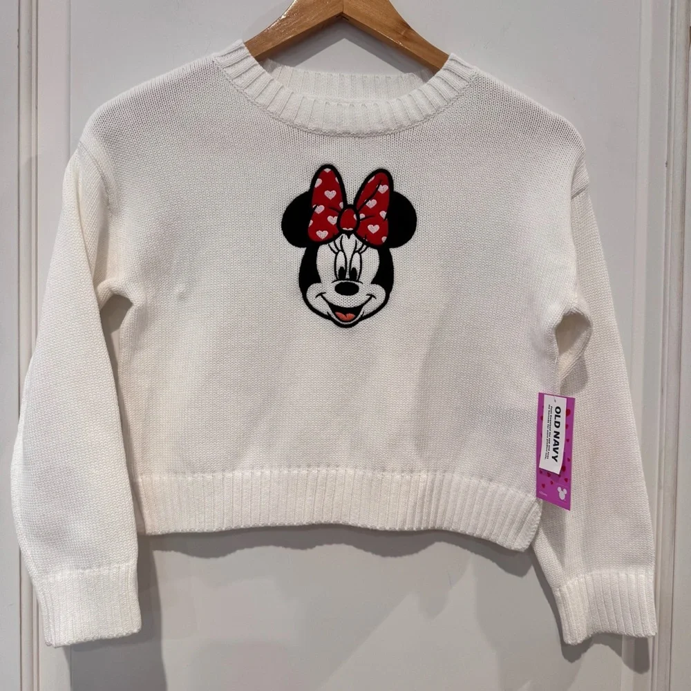 NWT Old Navy x Disney Minnie Mouse Graphic Pullover Sweater - 100% cotton
